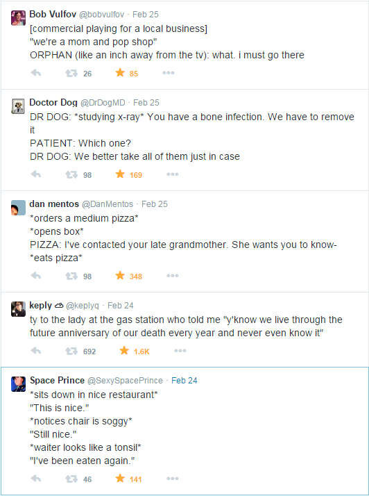 a screen capture image of multiple tweets